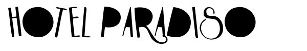 Hotel Paradiso font preview